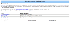 Desktop Screenshot of lists.istep.com