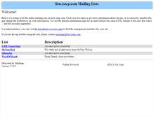 Tablet Screenshot of lists.istep.com